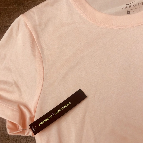 Nike Women’s Dri-Fit Training Workout Rose/Peach Tee Size S Short Sleeve Tee - Picture 5 of 7